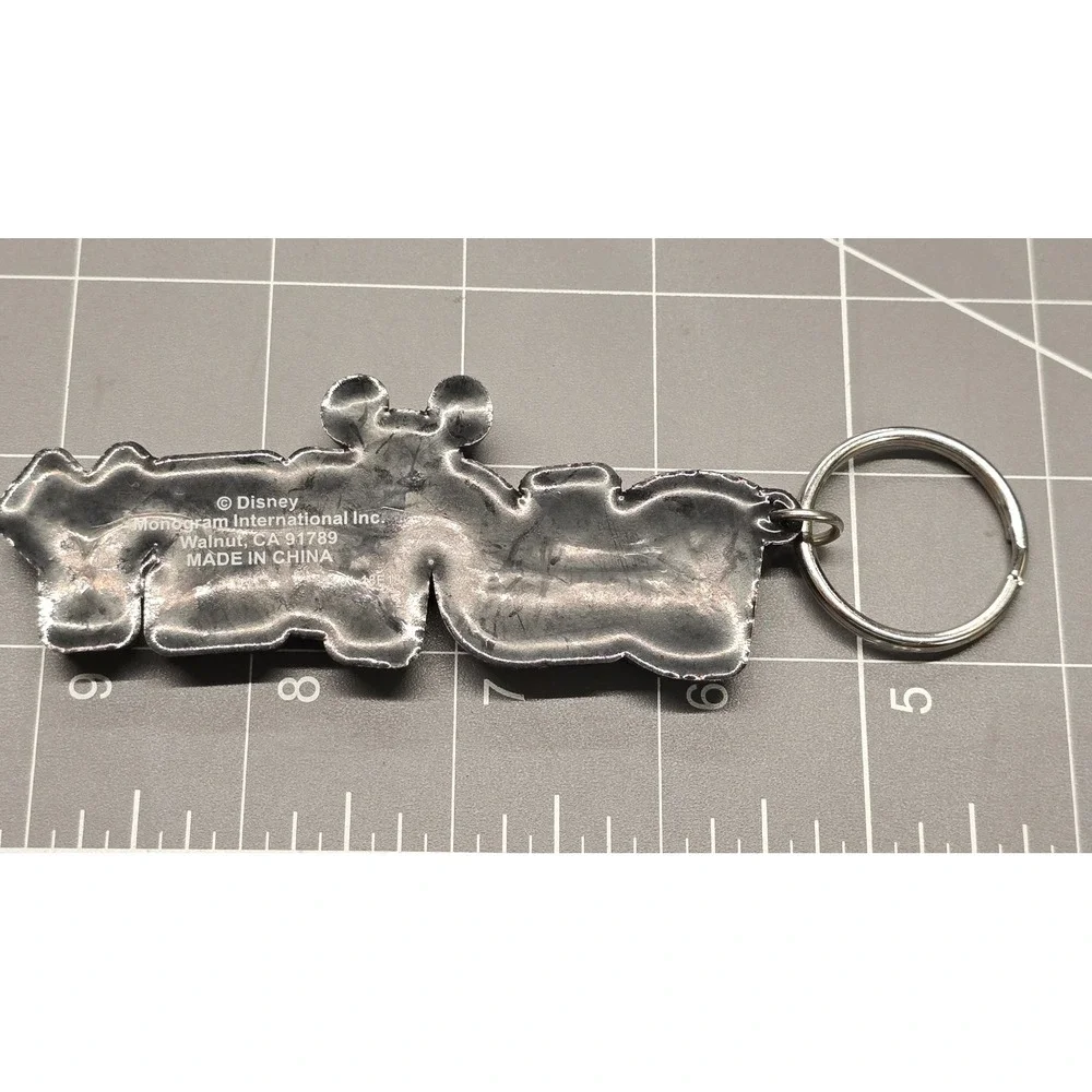 Disney Character Logo Keychain Mickey Minnie Pooh Tigger Goofy Donald Monogram